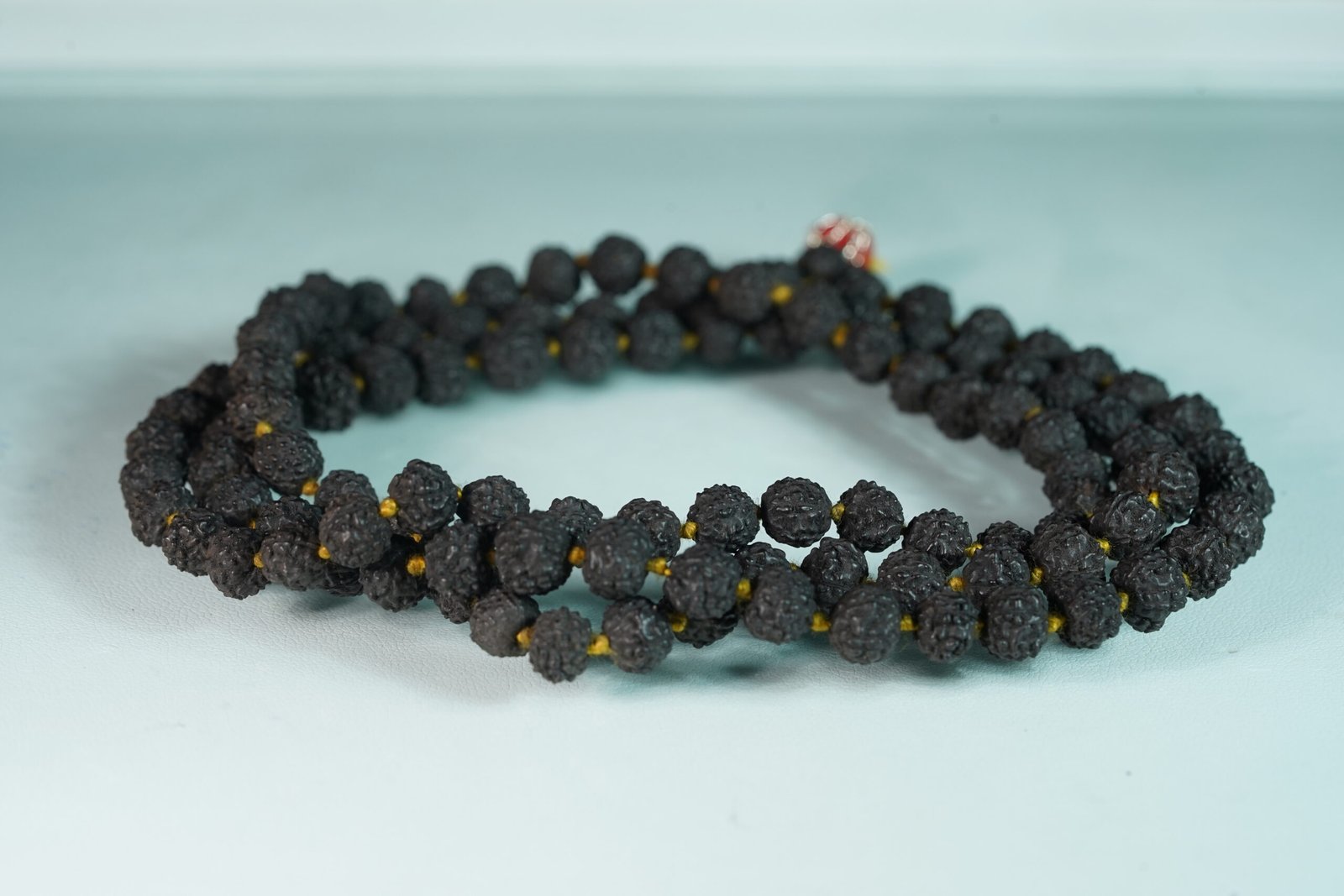 Black Bead Rudrakash Mala - Image 3