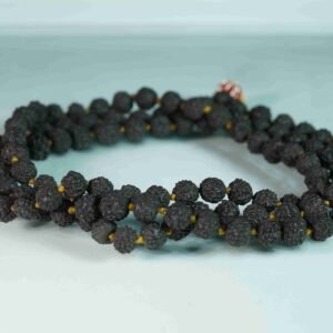 Black Bead Rudrakash Mala